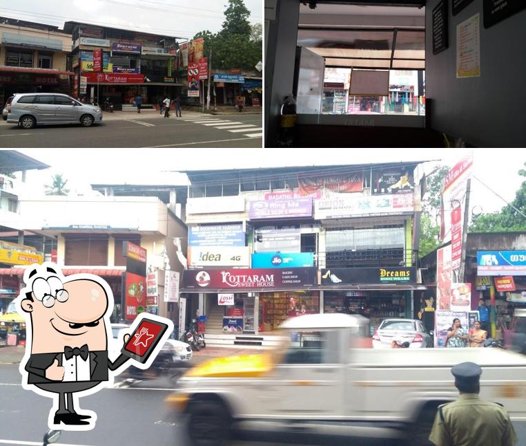 This is the picture displaying exterior and interior at Kottaram Sweet House