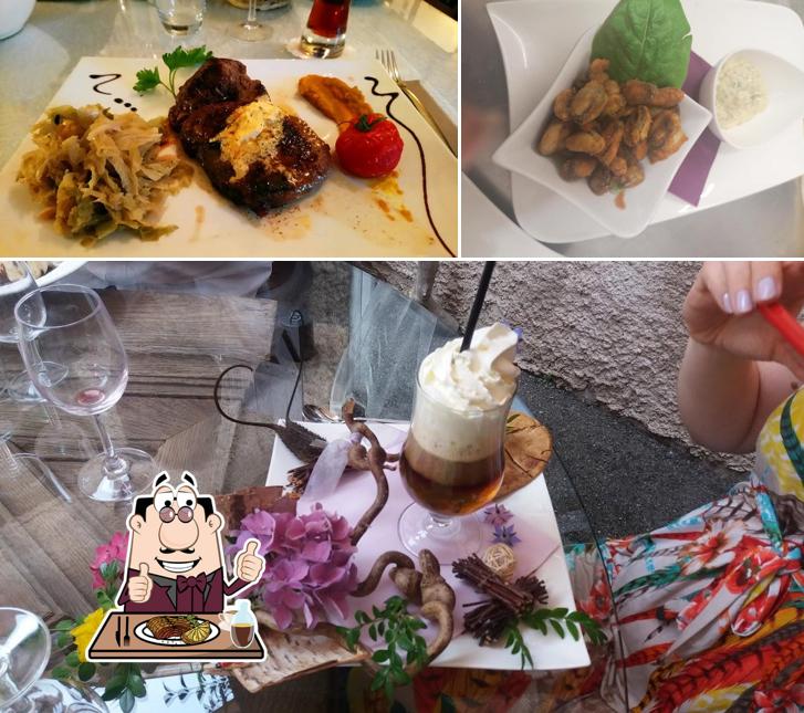 Restaurant Le D'stall offre des plats à base de viande