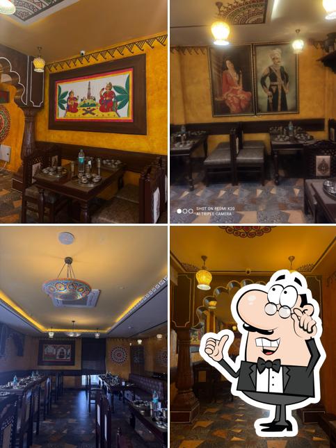 The interior of Rajsi Ghoomer Rajasthani Thali Restaurant