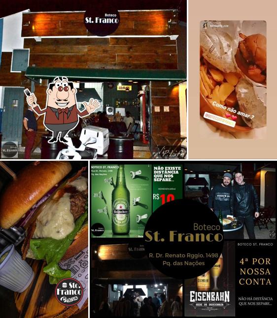 Platos en Santo Franco Burger