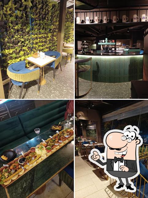 Take a seat at one of the tables at Bunny Bar