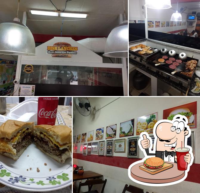 Os hambúrgueres do Disk Lanches Bom Jesus dos Perdões irão satisfazer uma variedade de gostos
