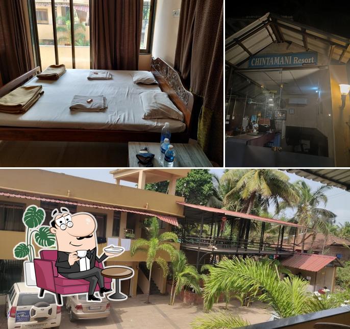 The picture of interior and exterior at Chintamani Resort