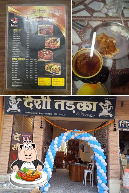This is the picture showing food and exterior at Desi tadka non veg and veg restaurant