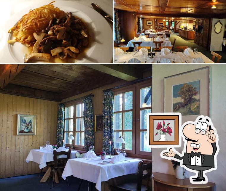 La foto della interni e cibo di Gasthaus Bauernhof