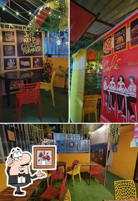 The interior of Imo's Burger Affair