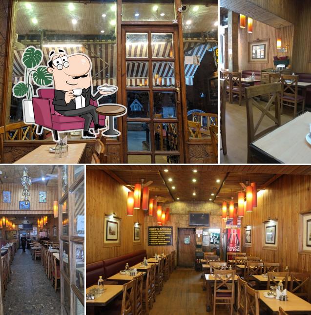 Take a seat at one of the tables at Embassy Restaurant