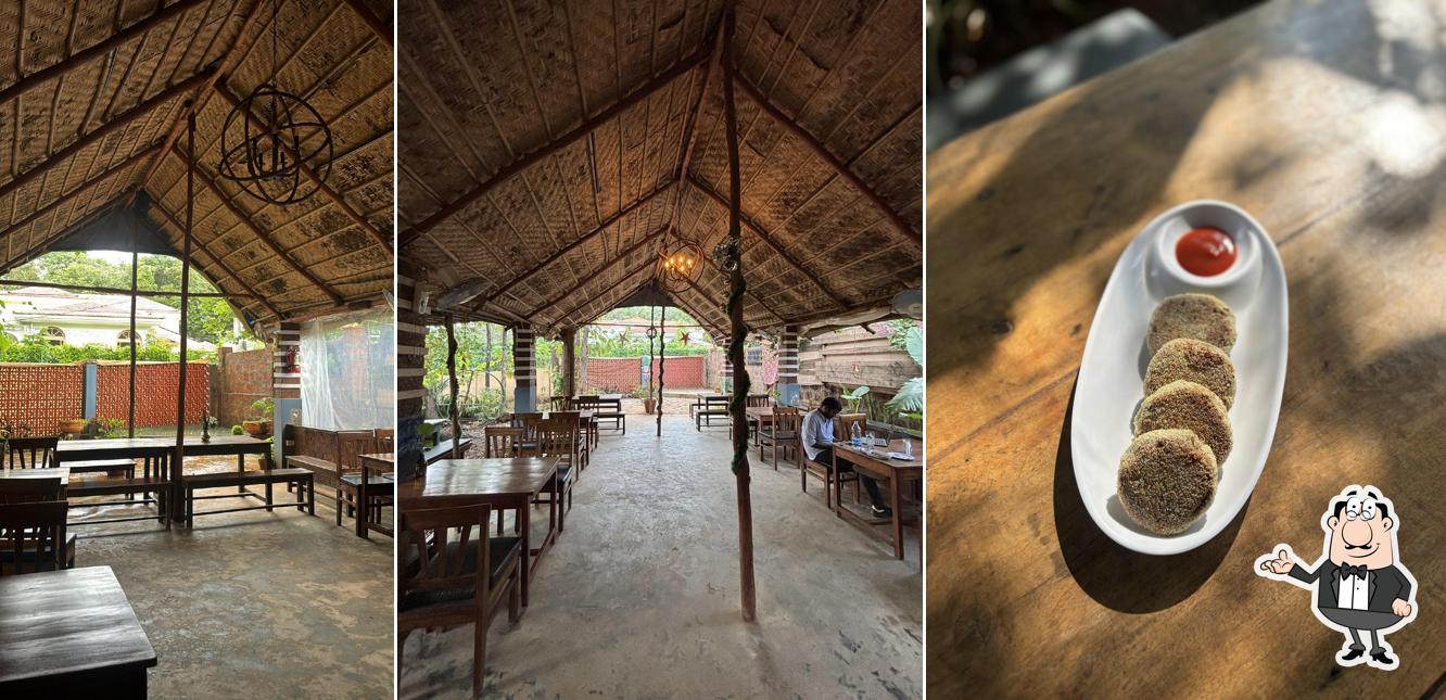 Take a seat at one of the tables at Alma Goa