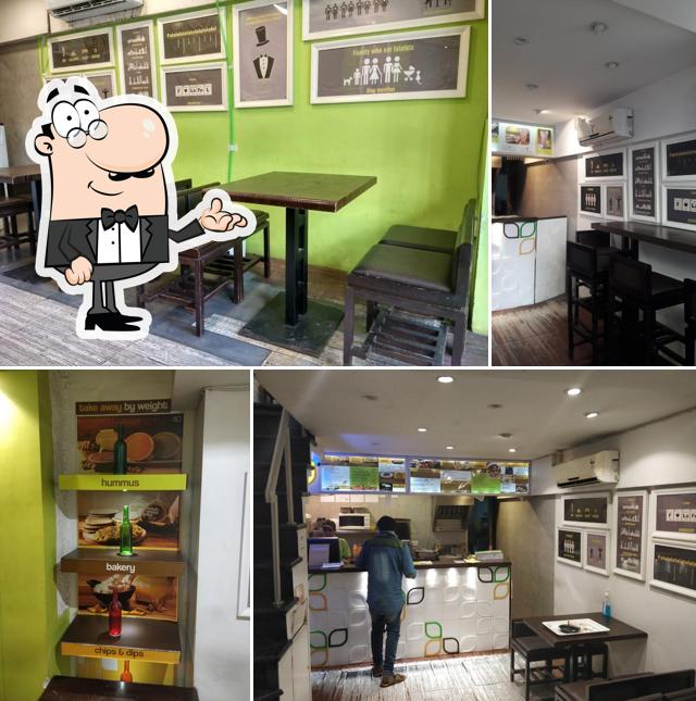 The interior of Falafels