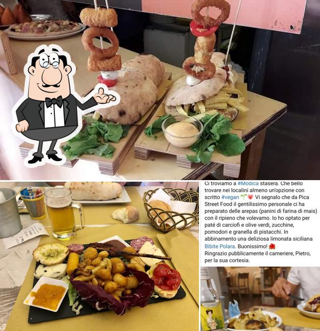 La immagine di interni e cibo da Pica