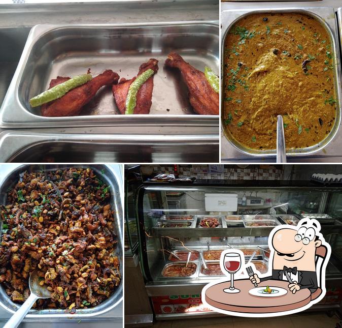 Meals at MRCB chicken center and biryani