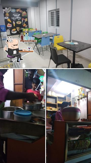 The interior of Manju's Bhel Corner