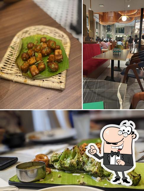 The picture of Namma Veedu Vasantha Bhavan’s interior and food