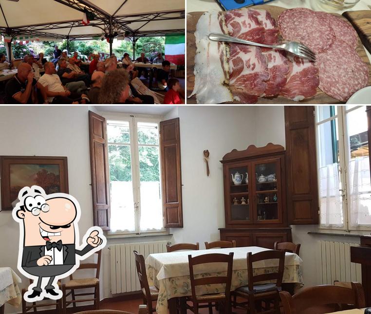 La interni e cibo del ristorante