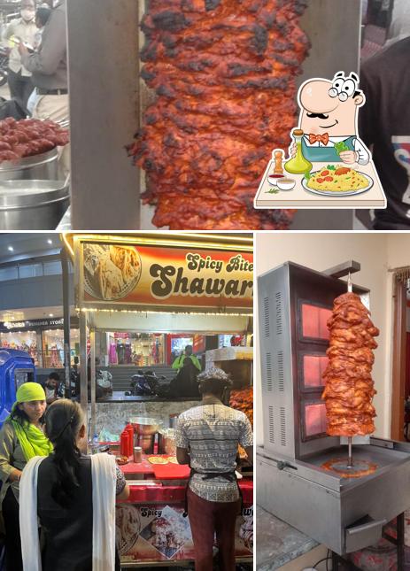 Food at Spicy Bite Shawarma