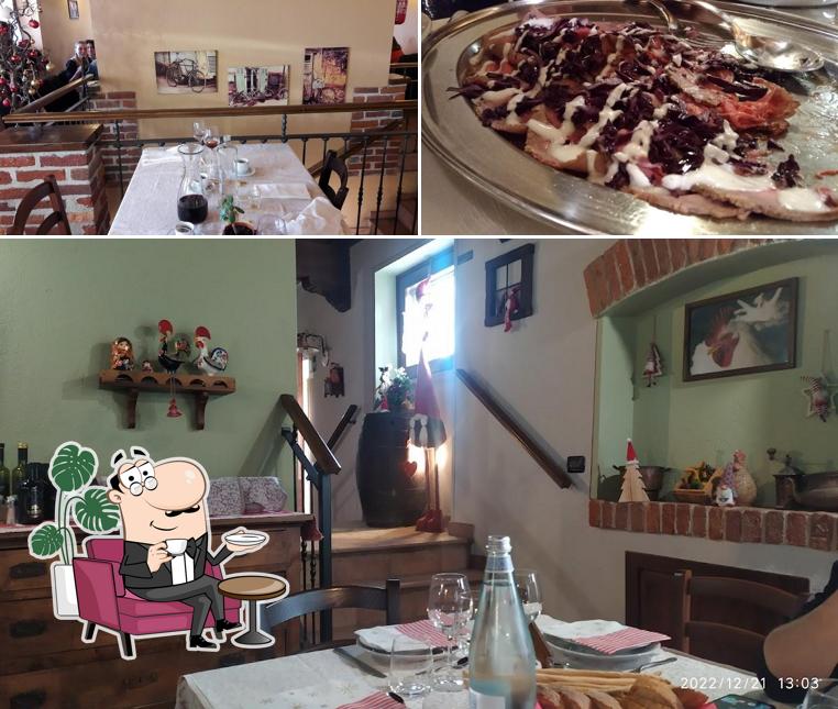La immagine della interni e cibo di Agriturismo Il Gallo dei Don