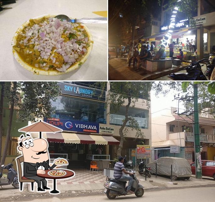 The image of Udupi Utsav’s exterior and food