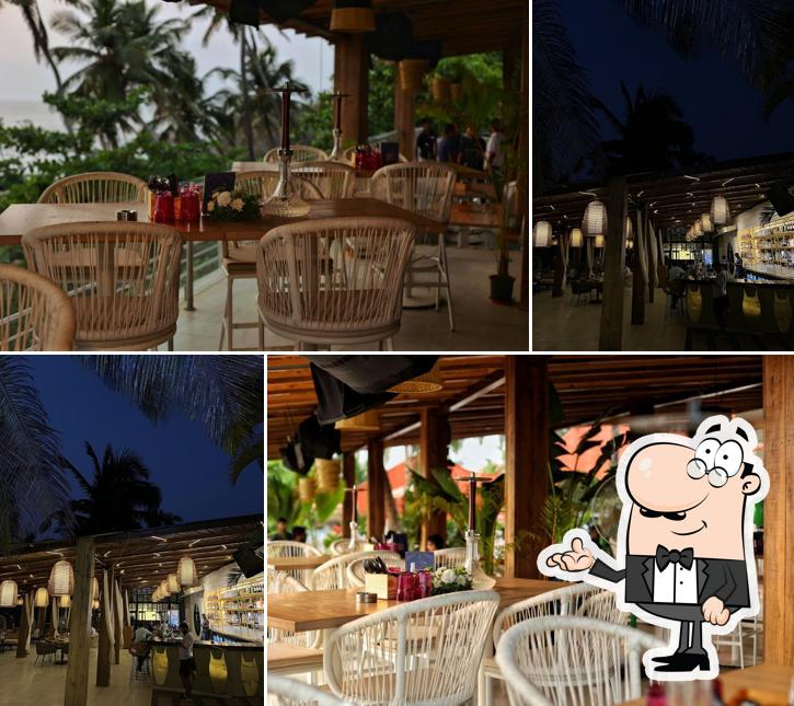 The interior of Noise Goa
