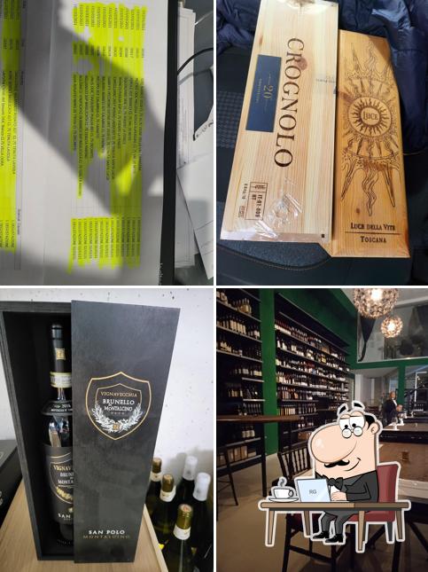 Gli interni di Zeta agenzia & enoteca