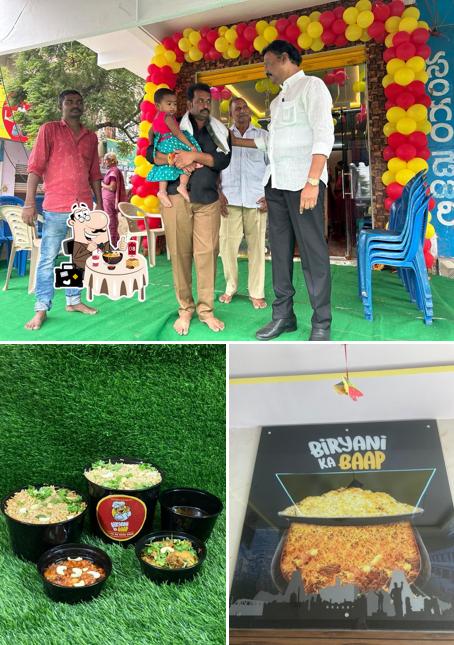 Among different things one can find food and interior at Biryani Ka Baap
