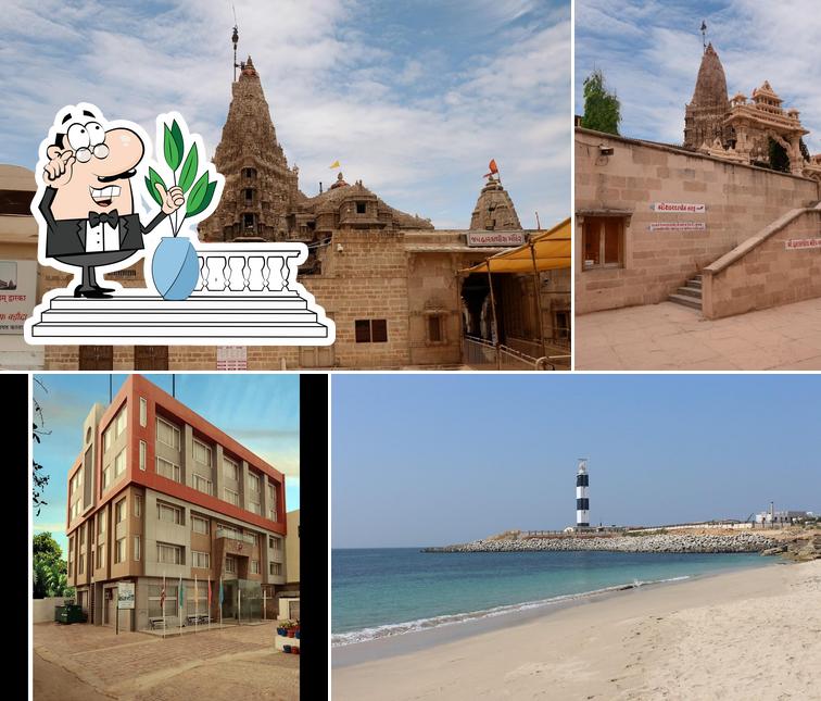 The exterior of Dwarkadhish Lords Eco Inn