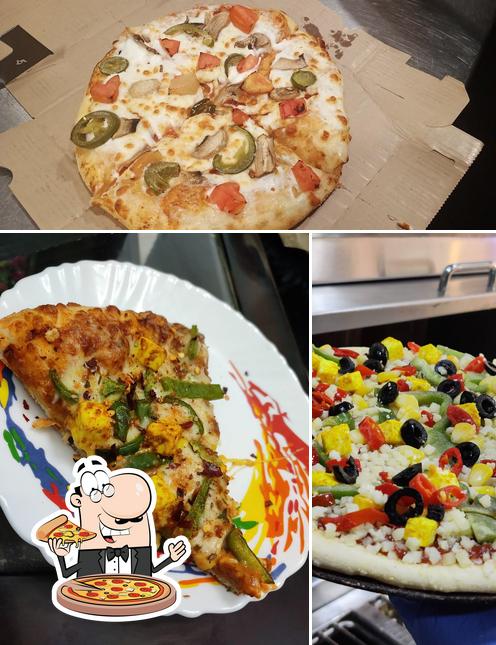 Pick various kinds of pizza