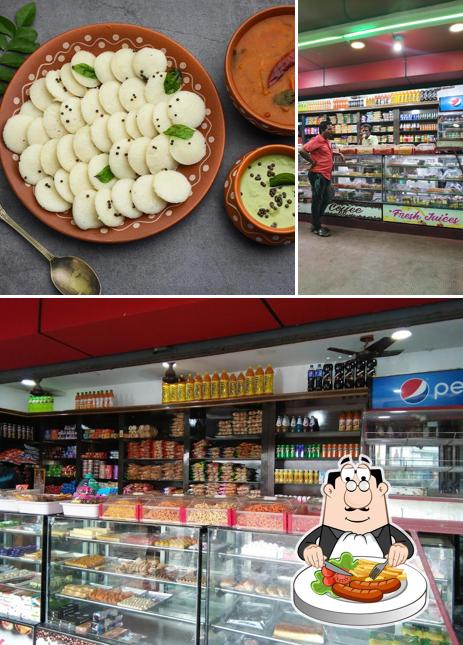 Take a look at the picture showing food and interior at Sri Saravana Bhavan Veg Restaurant(Sevugampatti Toll Plaza)