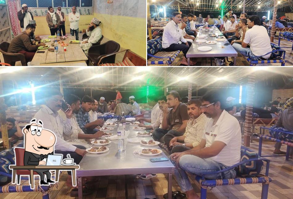 Take a seat at one of the tables at Tiranga Dhaba