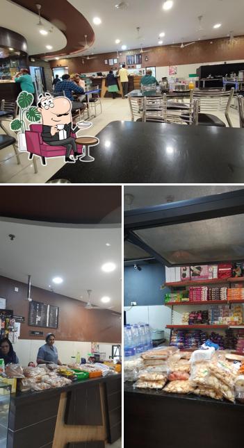 Take a seat at one of the tables at Daya Hospital Canteen