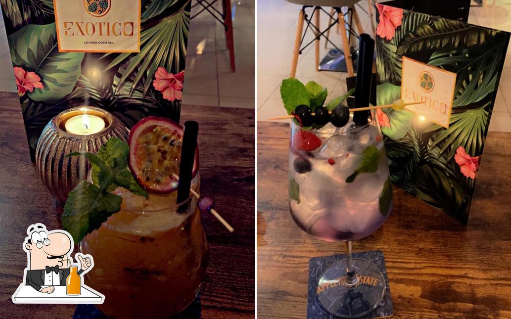 Exotico lounge cocktail offre un'ampia gamma di cose da bere