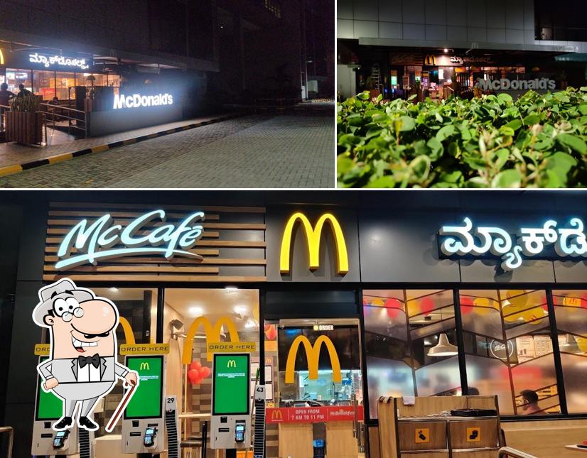 The exterior of McDonald's