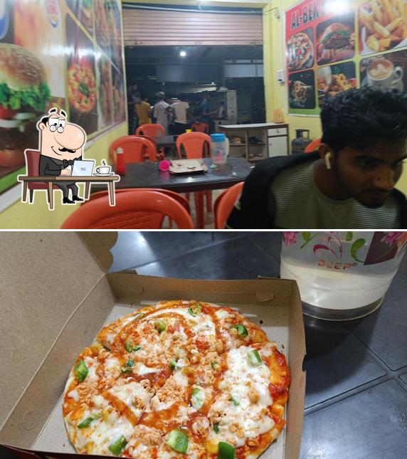 The interior of AL - BEK PIZZA & SHAWARMA