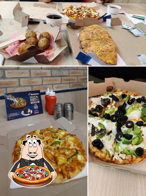 At Domino’s pizza N. R Peta, Eluru, you can order pizza