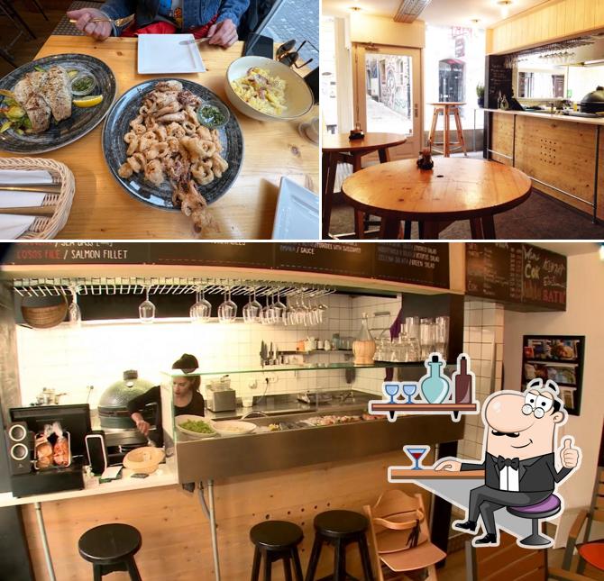 Gli interni di Vino & Ribe