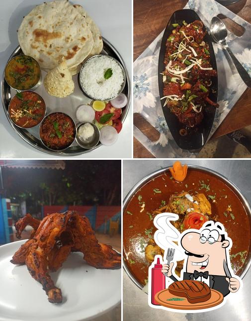 Meat meals are available at Hotel Coco Farm