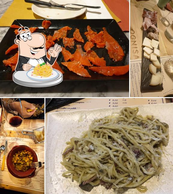 Spaghetti alla carbonara al Enoteca "La Parnanza"