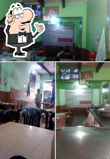 The interior of Delhi Chole Bhature WALA. Near by HDFC Bank