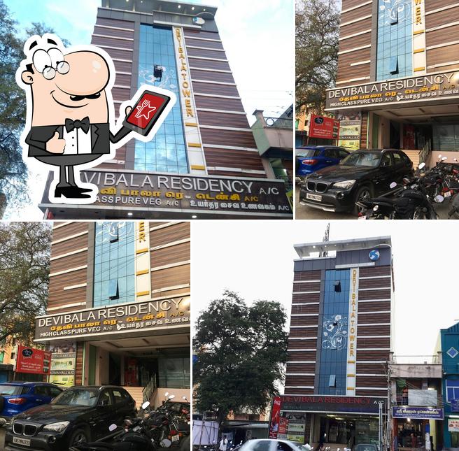 The exterior of Devi Bala Residency