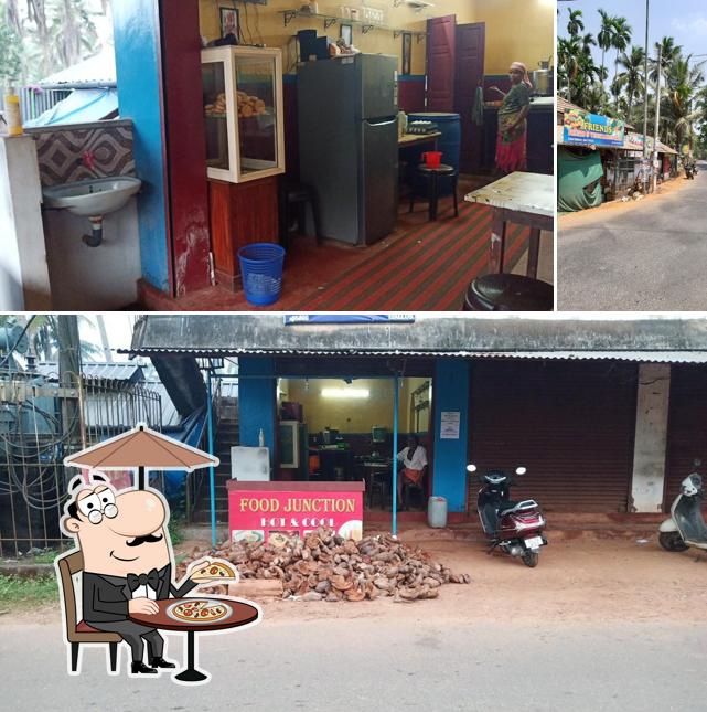 The restaurant's exterior and interior