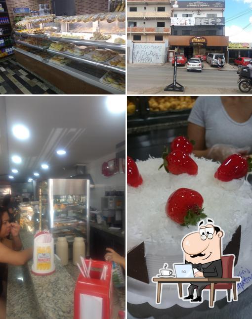 O interior do Panificadora e confeitaria Atlanta