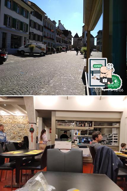 Goditi la vista dall'area esterna di The Asia House