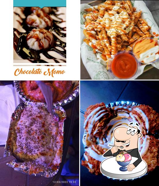 The Momo Point provides a variety of sweet dishes