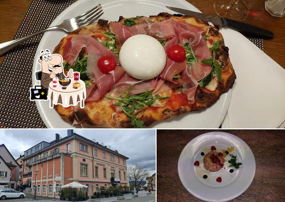 La foto della cibo e esterno di Trattoria Rotes Haus Brugg