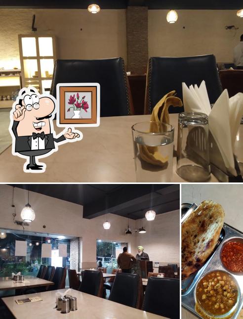 The photo of Amritsar Bites’s interior and food