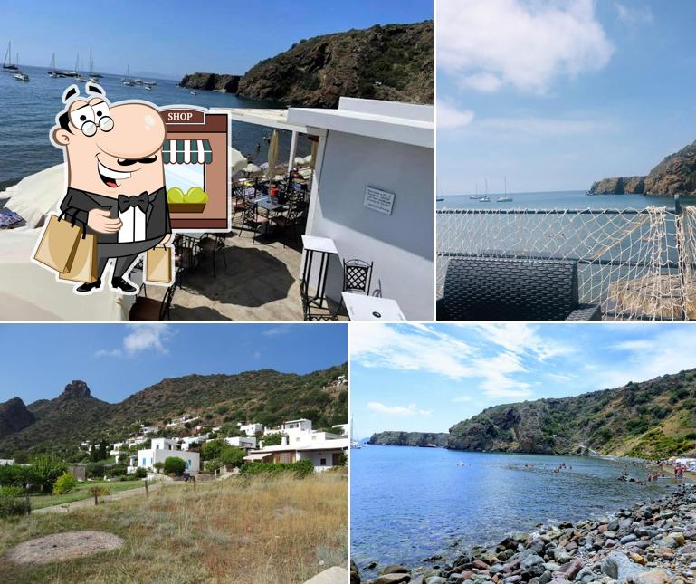 Puoi goderti l'aria fresca dal dehors di Calabeach Panarea