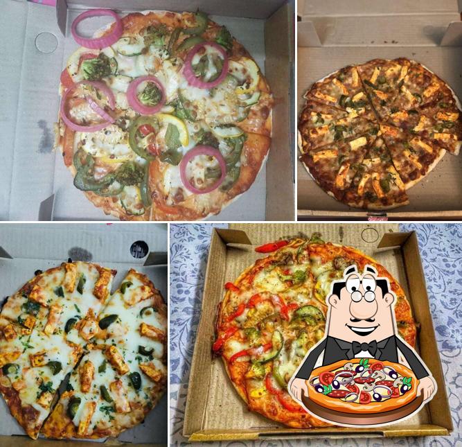 Pick different kinds of pizza