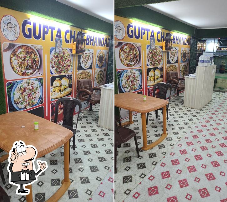 The interior of Gupta Chaat Bhandar