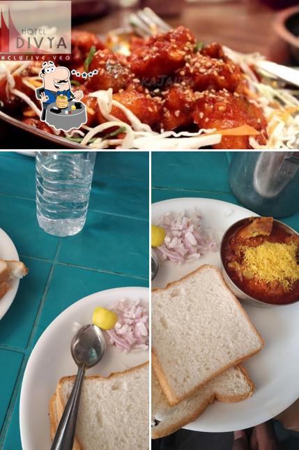 Food at Hotel Divya Exclusive Pure Veg