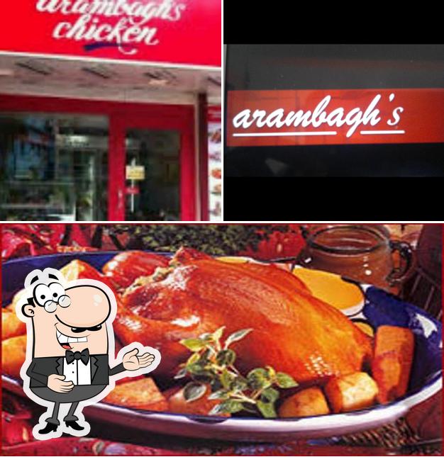 Look at the photo of Arambagh's Chicken