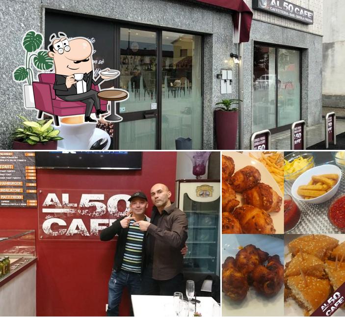 Al 50 Cafè si caratterizza per la interni e la carne